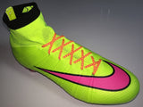 SR4U Laces Neon Yellow/Neon Pink Chevron Premium