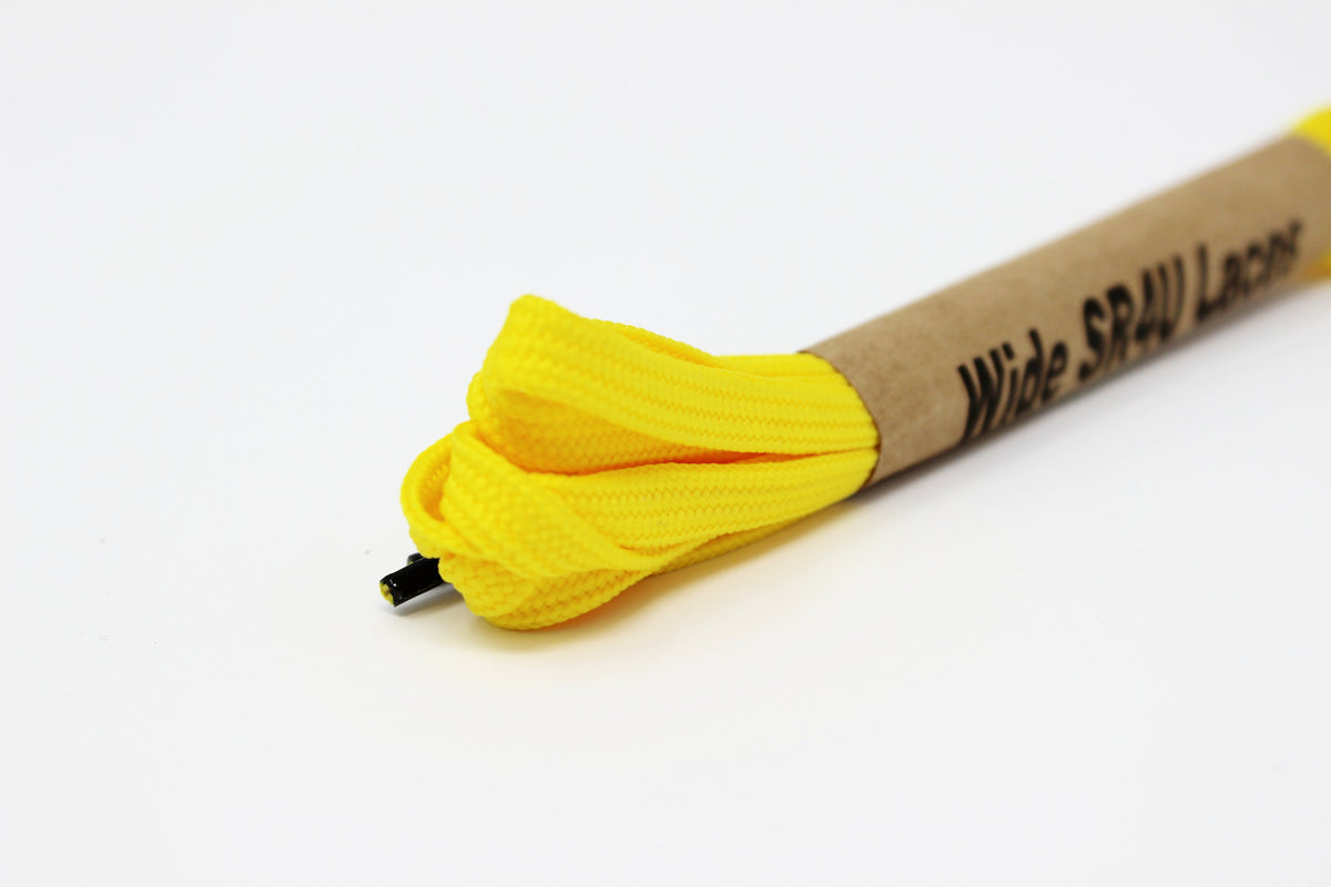 45 Neon Yellow Polyester Laces (U.S.A. Made) GWP101: Steel-Toe