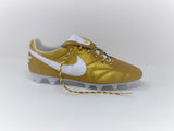 SR4U Metallic Gold Reflective Laces on Nike Premier 2 R10