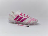 SR4U Reflective Pink Berry Laces on adidas Nemeziz 18.1 Virtuso Pack