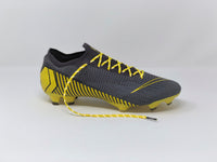 SR4U Reflective Yellow Laces on Nike Mercurial Vapor 12 Elite Game Over Pack