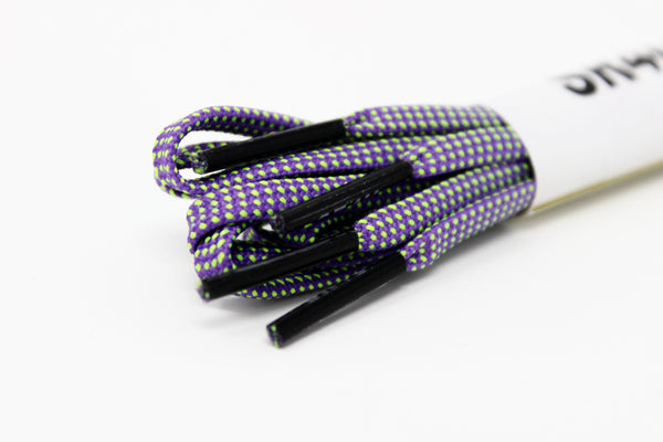 SR4U Laces Purple/Neon Yellow Speckled Premium