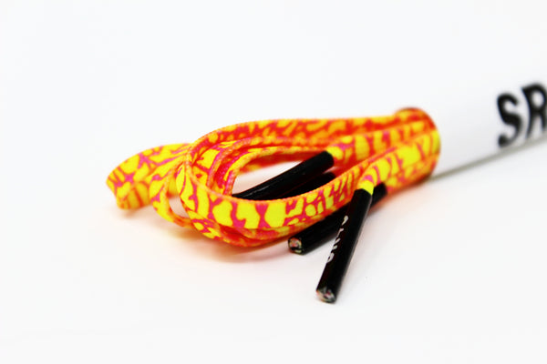 SR4U Laces Neon Yellow/Neon Pink Crackle Premium