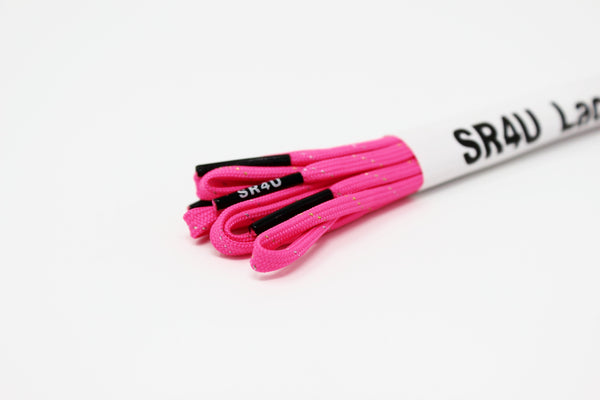 SR4U Laces Neon Pink Sunlight Shimmer